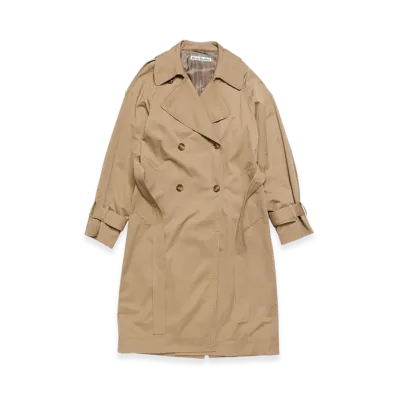 Acne Studios Double Breasted Trench Coat "Cold Beige"