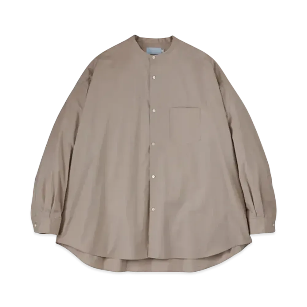Graphpaper Alumo For Gp L/S Oversized Band Collar Shirt "Beigh"