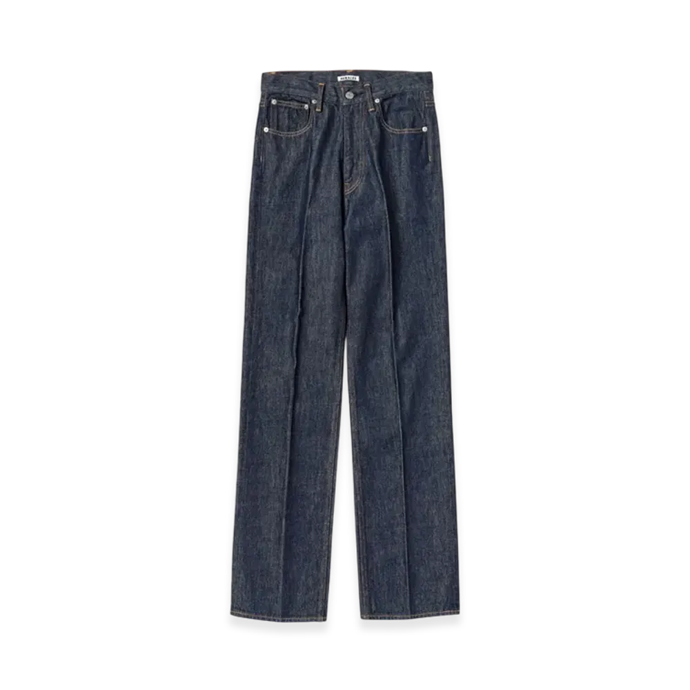 AURALEE Hard Twist Denim 5P Pants "Indigo"