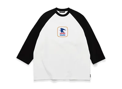 GOD SELECTION XXX Raglan Sleeve T-Shirt GX-S26-RT-01 "White/Black"