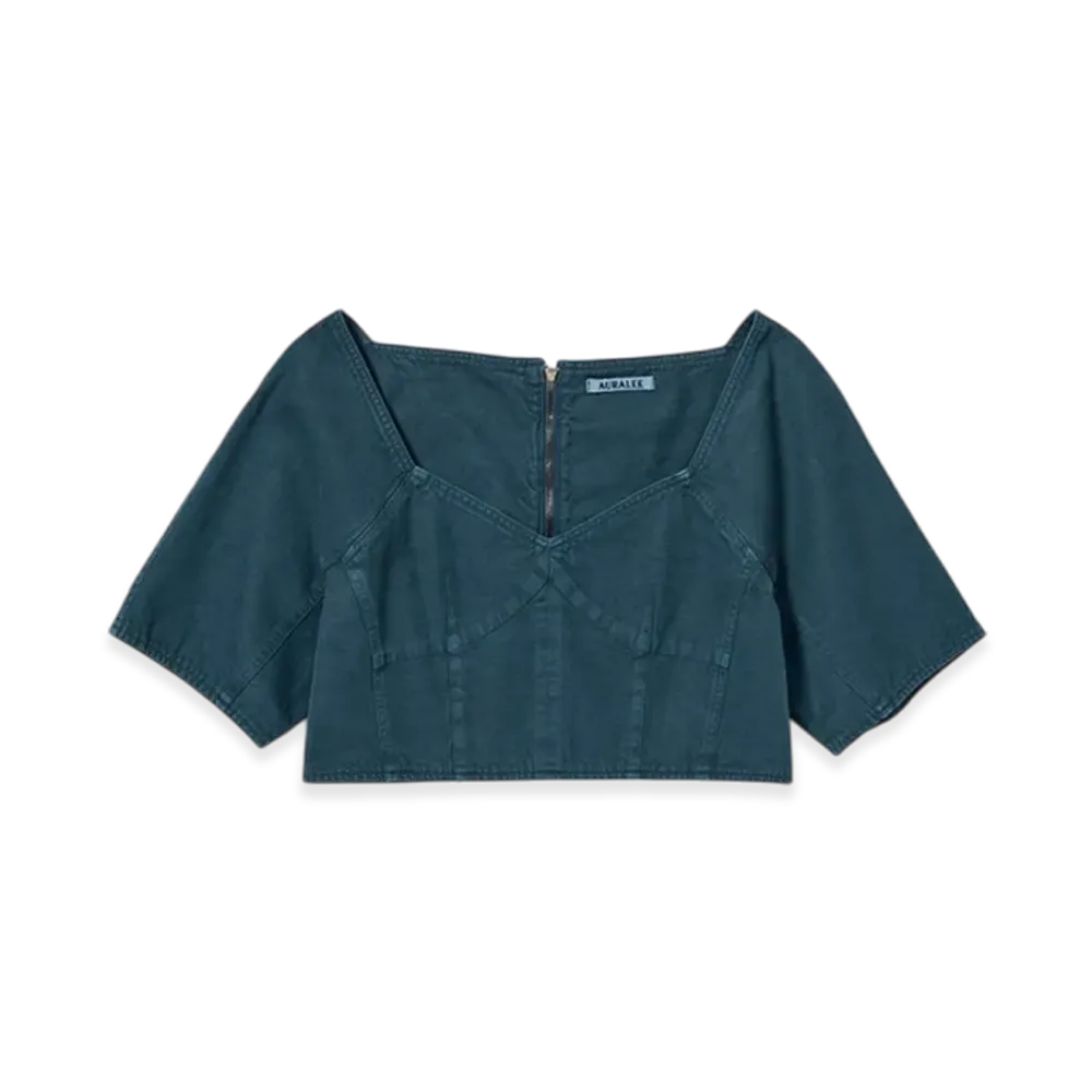AURALEE Product Dyed Finx Gabardine P/O "Dyed Navy"