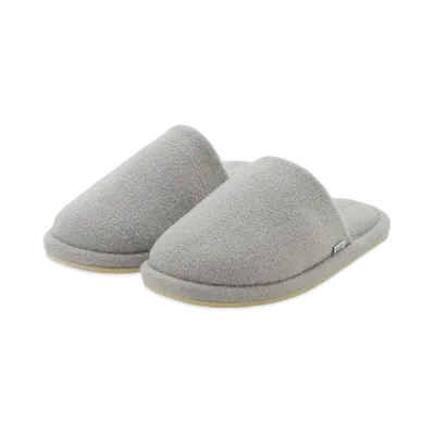 GELATO PIQUE Homme Temperature-Controlled Smooth Room Shoes "Light Gray"