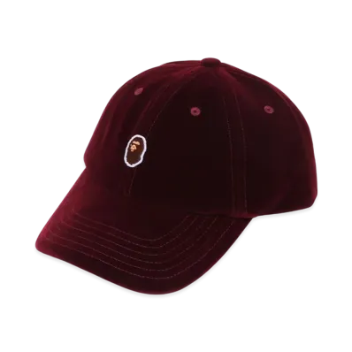 A BATHING APE One Point Panel Cap "Burgundy"