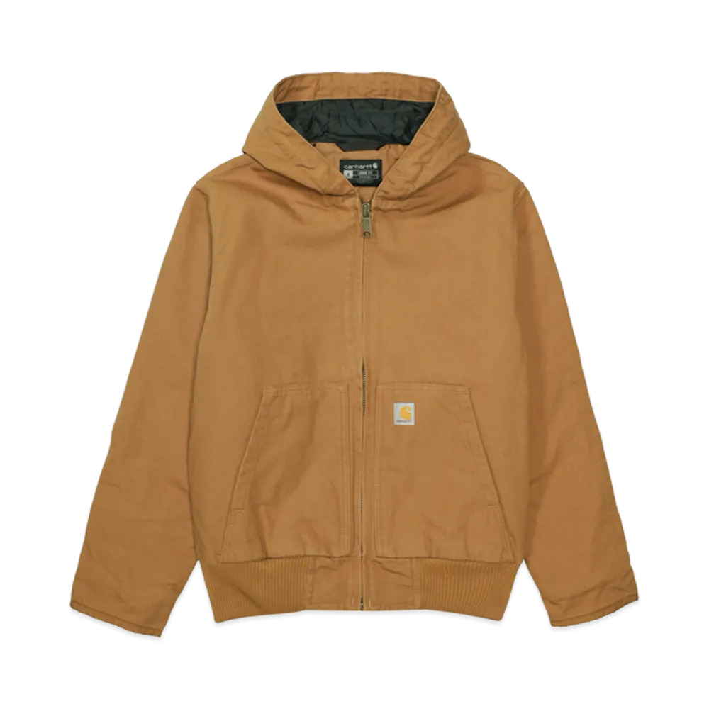 Carhartt Washed Duck Insulated Active Jacket "Brown"