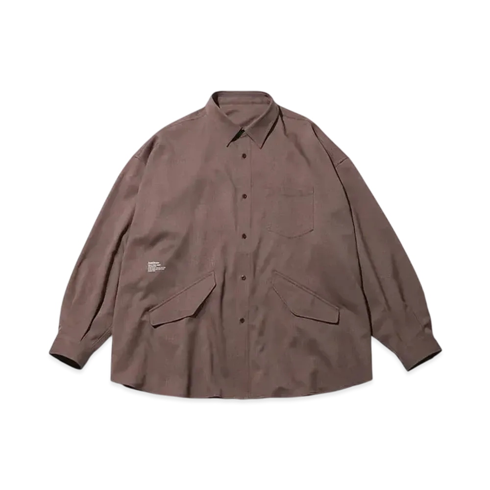 FreshService Wooly Twill Tech Shirt "Brown"