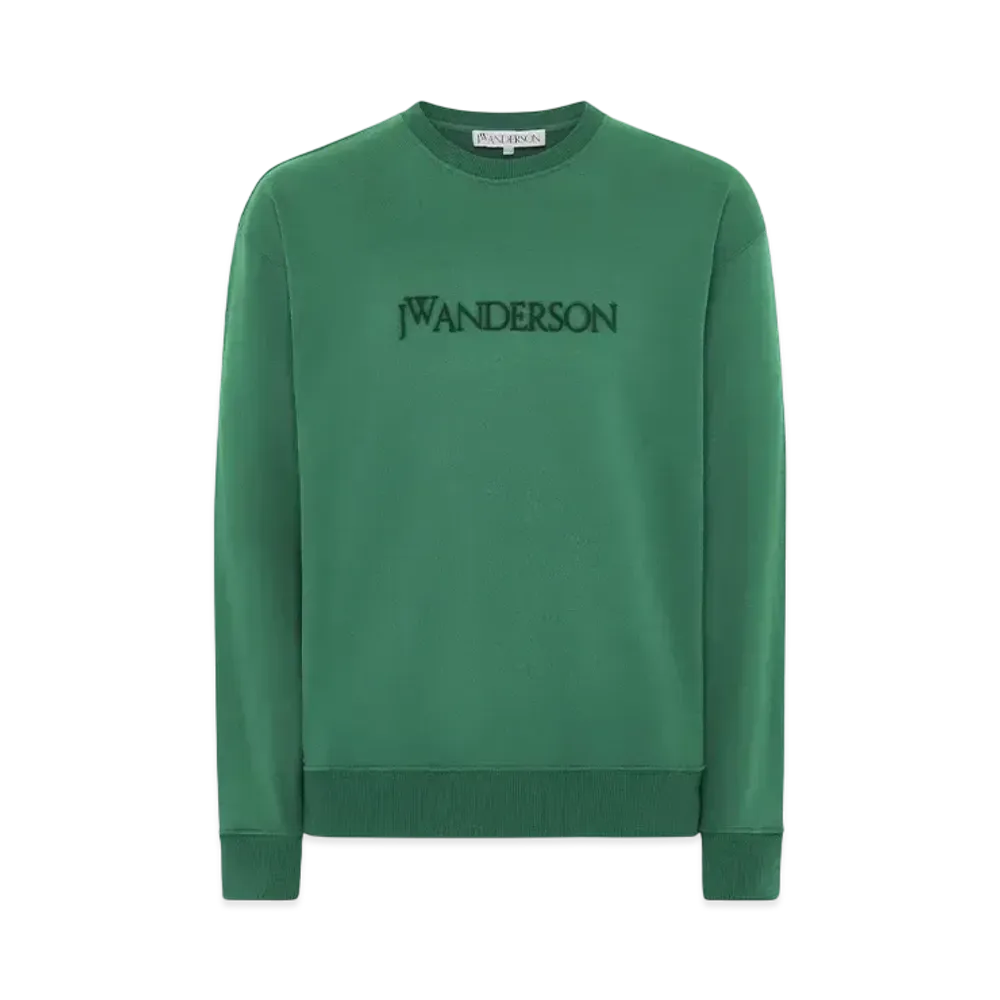 JW ANDERSON Logo Embroidered Sweatshirt "Green"
