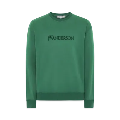 JW ANDERSON Logo Embroidered Sweatshirt "Green"