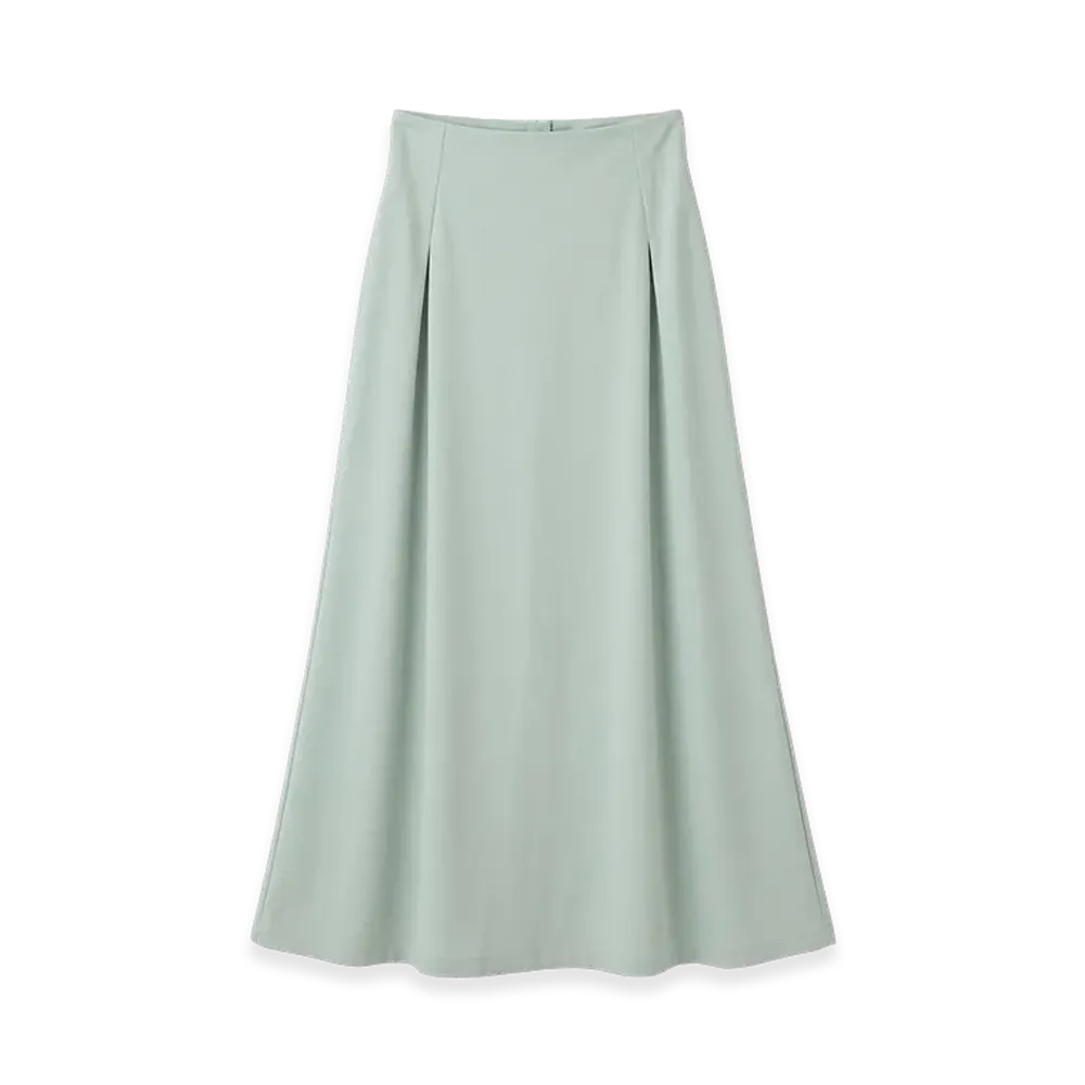 08sircus Women's Cupro Jersey Straight Long Skirt "Mint"