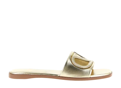 Valentino Garavani Women's Vlogo Signature Slides "Gold"