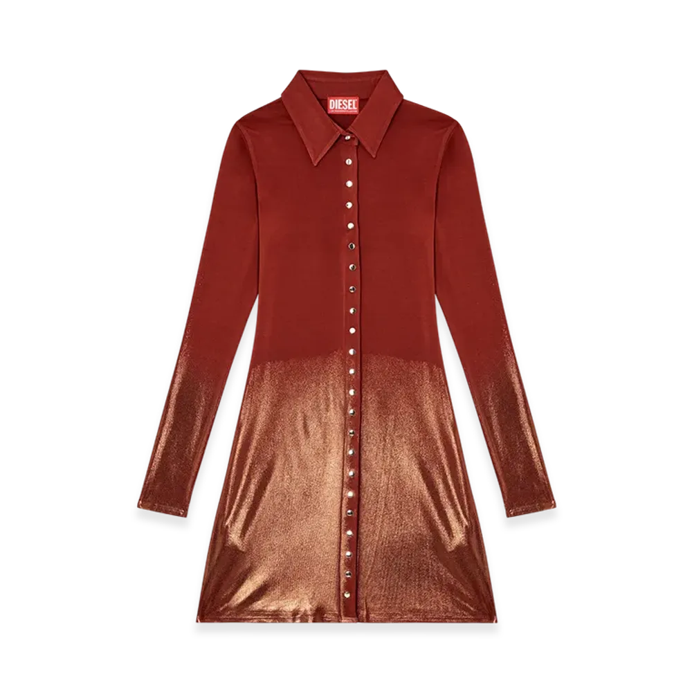 Diesel D-Pol Long Sleeve Dress "Brown"