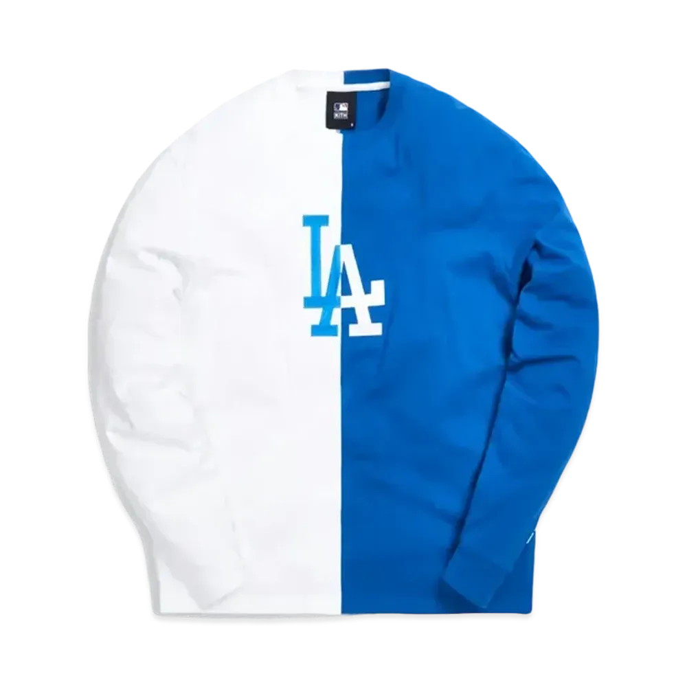 キス x MLB ニューヨーク ヤンキース スプリット エルエス Tシャツ "ブルー"