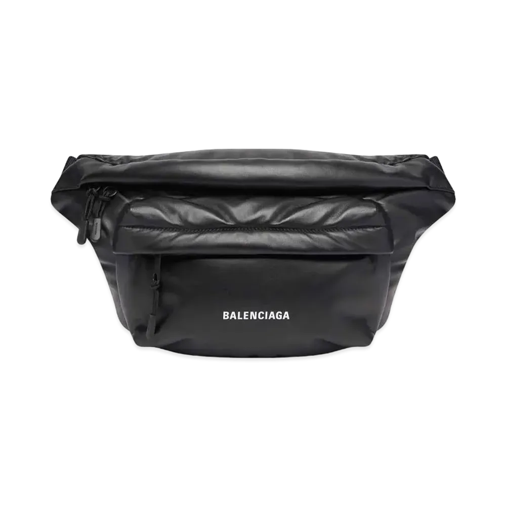 BALENCIAGA Puffy Beltpack "Black"