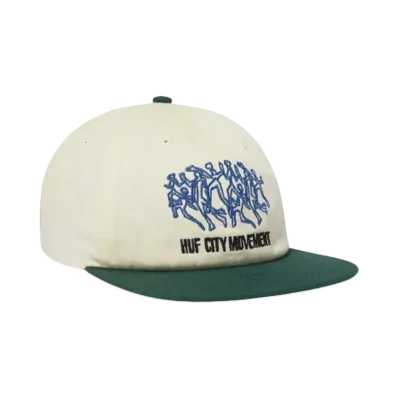 HUF Fall 24 Movement 6 Panel Snapback "Linen"