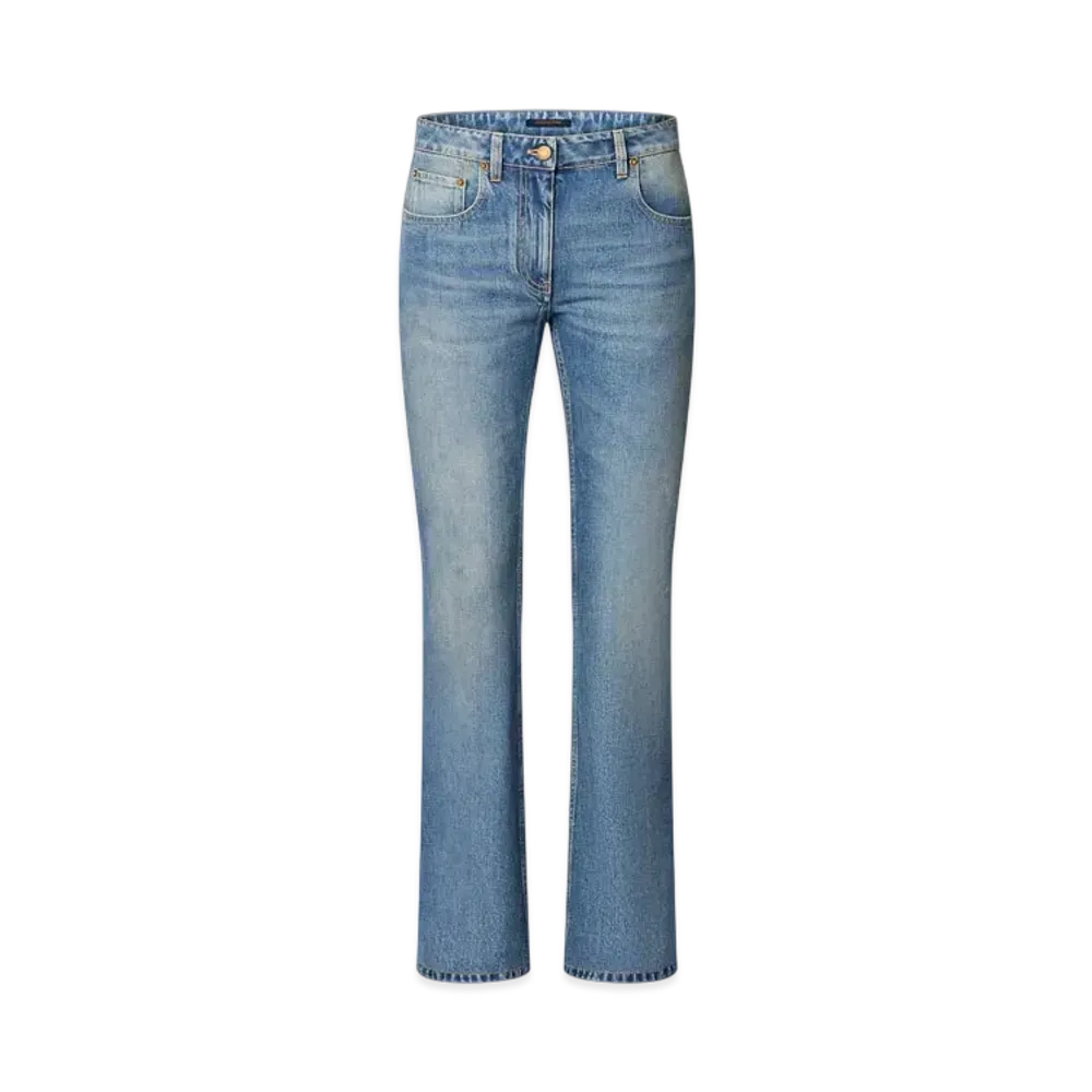 Louis Vuitton Women's Slim Fit Jeans "Bleu"