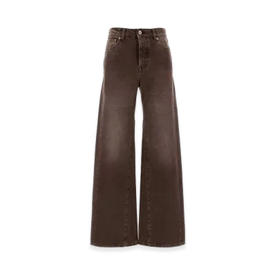 OUR LEGACY Women's Denim Wide-Leg Jeans "Brown"