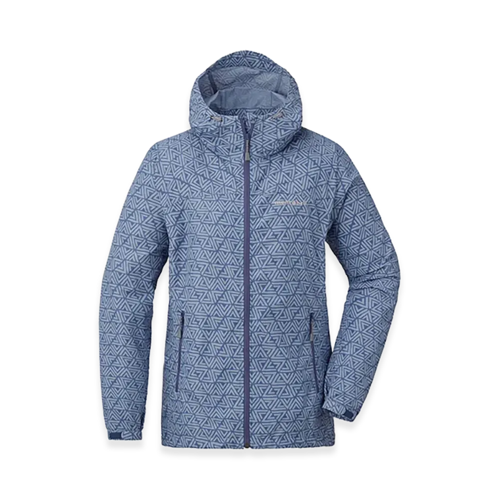 mont-bell Women's O.D. Print Parka "Blue"