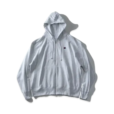 Champion Reverse Weave Heavyweight 12Oz Zip Up Hoodie "Light Grey"