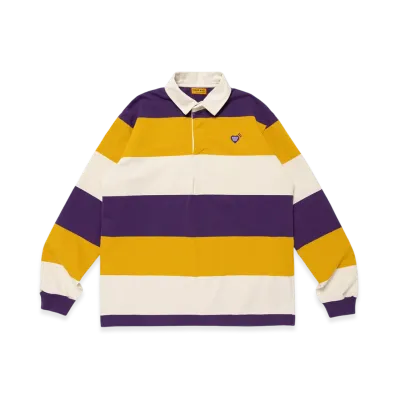 HUMAN MADE Rugby Shirt "Purple"