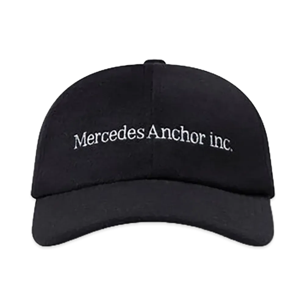 Mercedes Anchor inc. One Line Logo Wool Cap "Black"
