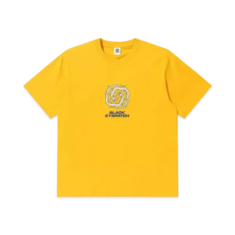 BlackEyePatch Reflective Dragon Swirl Logo Tee "Mustard"
