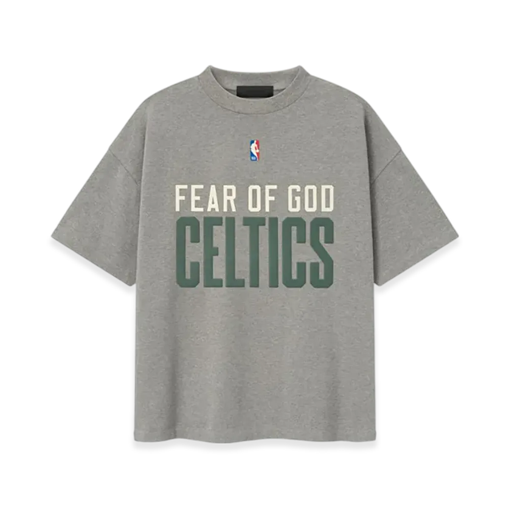 FEAR OF GOD ESSENTIALS Celtics 90's Tee "Concrete Heather"