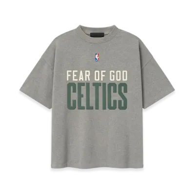 FEAR OF GOD ESSENTIALS Celtics 90's Tee "Concrete Heather"