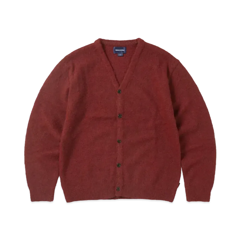 thisisneverthat Hairy Knit Cardigan "Red"
