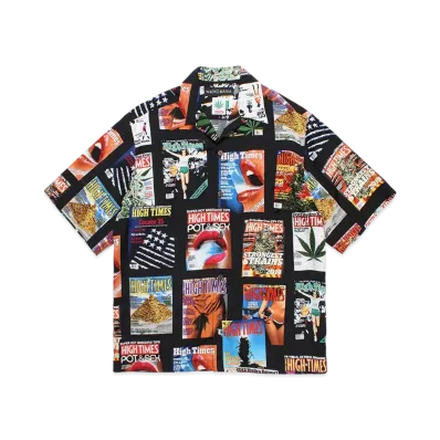 WACKO MARIA x High Times Hawaiian Shirt "Black"