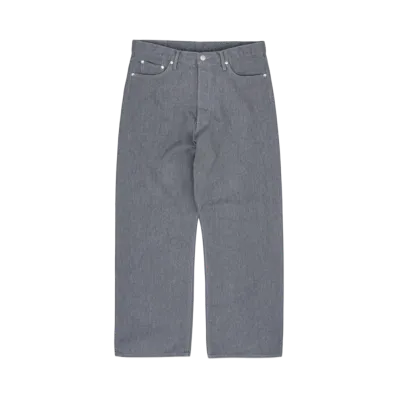 Graphpaper Colorfast Denim Five Pocket Wide Straight Pants "Grey"