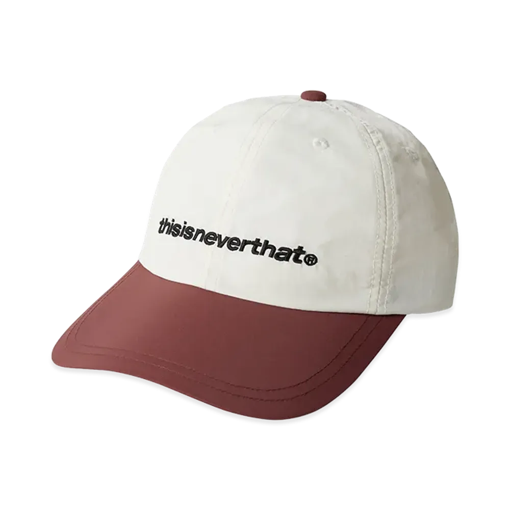 thisisneverthat SP-Logo Nylon Cap "Ivory/Burgundy"