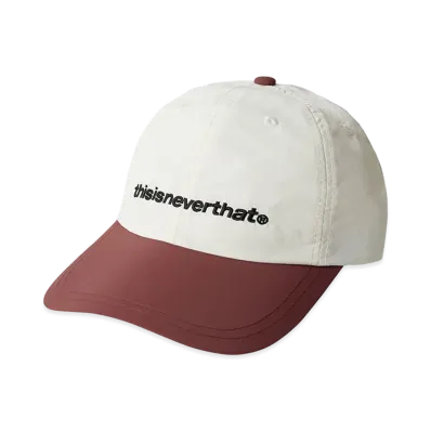 thisisneverthat SP-Logo Nylon Cap "Ivory/Burgundy"