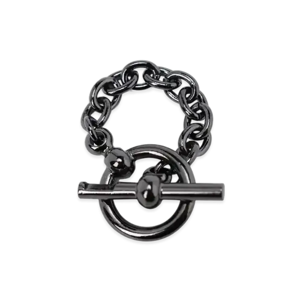 Ground Y Brass Toggle Ring "Black"