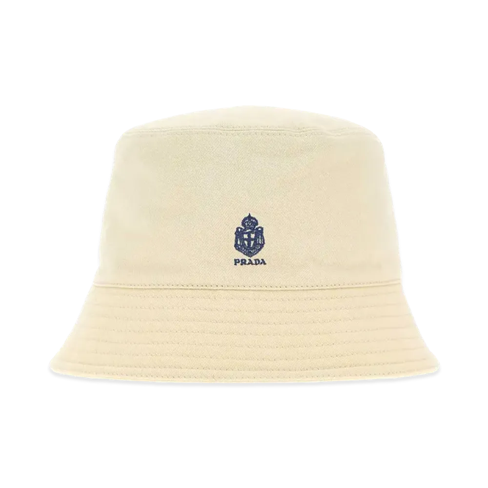 PRADA Gabardine Bucket Hat "Beige/Tan"