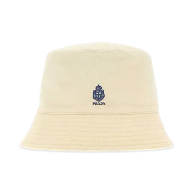 PRADA Gabardine Bucket Hat "Beige/Tan"