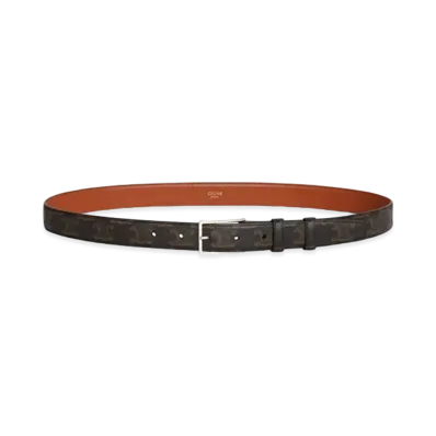 CELINE Medium Belt In Triomphe Canvas "Tan"