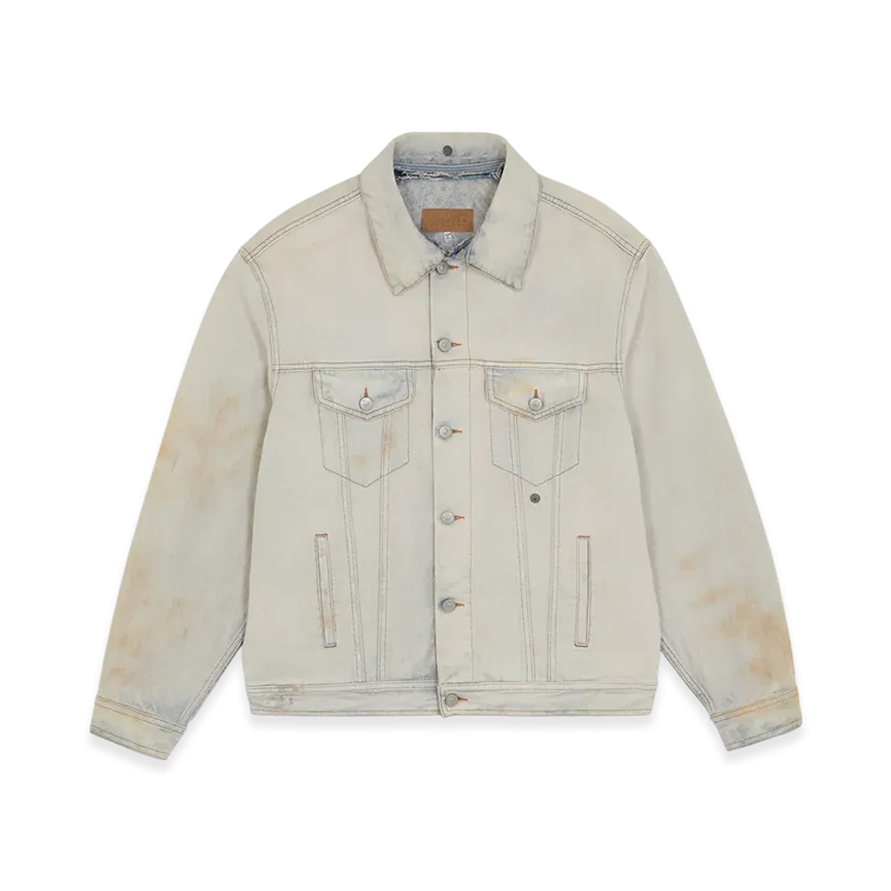 MM6 Maison Margiela Distressed Denim Jacket "Light Blue"