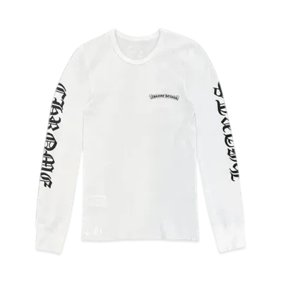 Chrome Hearts Scroll Logo Thermal L/S T-Shirt "White"