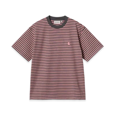 Carhartt WIP Women's S/S Verner T-Shirt "Graphite/Dusty Rose"