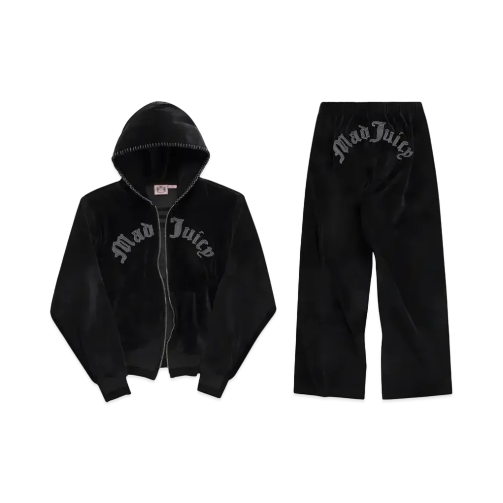 Madhappy x Juicy Couture Mad Juicy Velour Zip Up "Black"