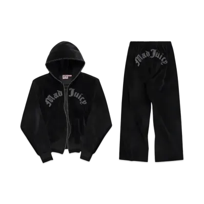 Madhappy x Juicy Couture Mad Juicy Velour Zip Up "Black"