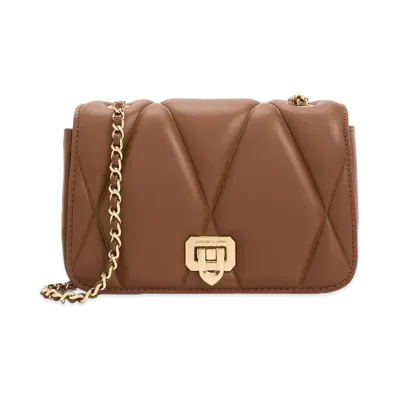 CHARLES & KEITH Arwen Quilted Shoulder Bag "Chocolate"