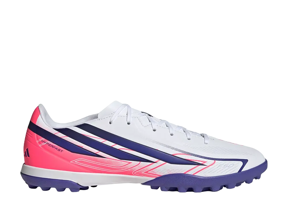adidas F50 Hyperfast Club TF "Cloud White/Solar Purple"