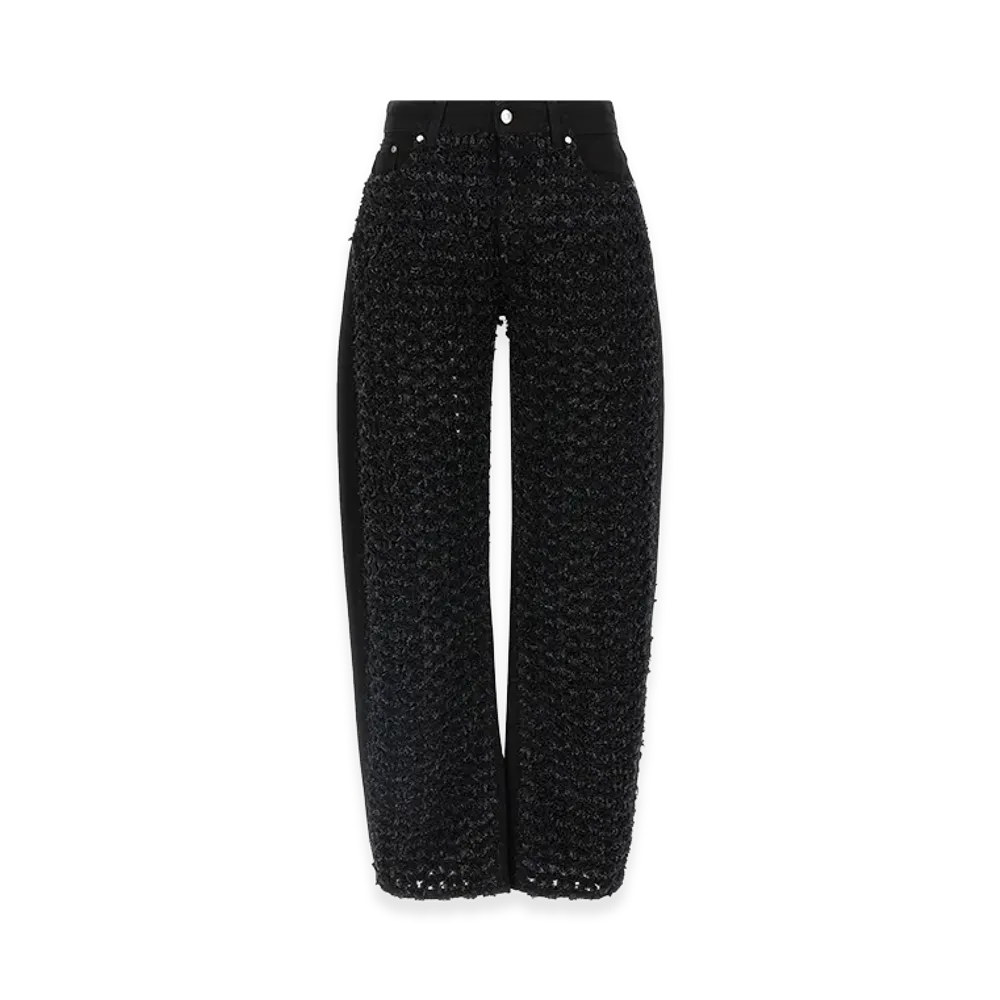 STELLA McCARTNEY Women's Boucle Jeans "Black"