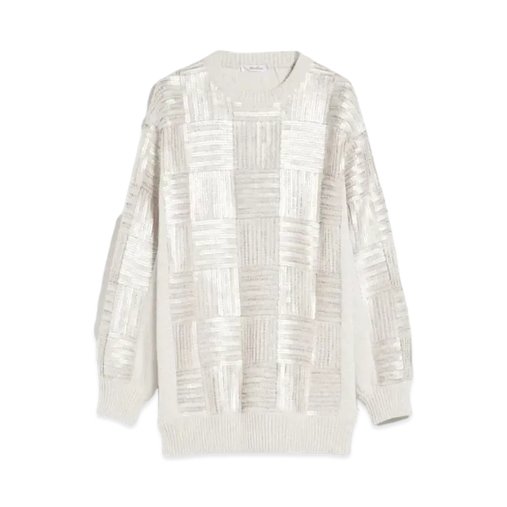 Max Mara Piovra Pure Virgin Wool Knitted Dress "Beige"