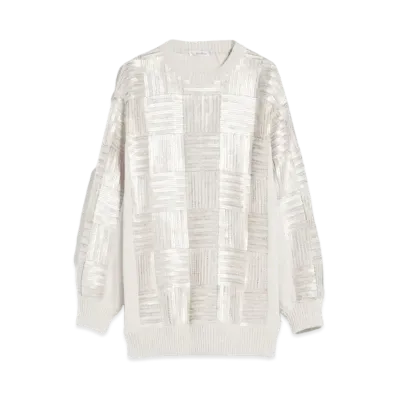 Max Mara Piovra Pure Virgin Wool Knitted Dress "Beige"