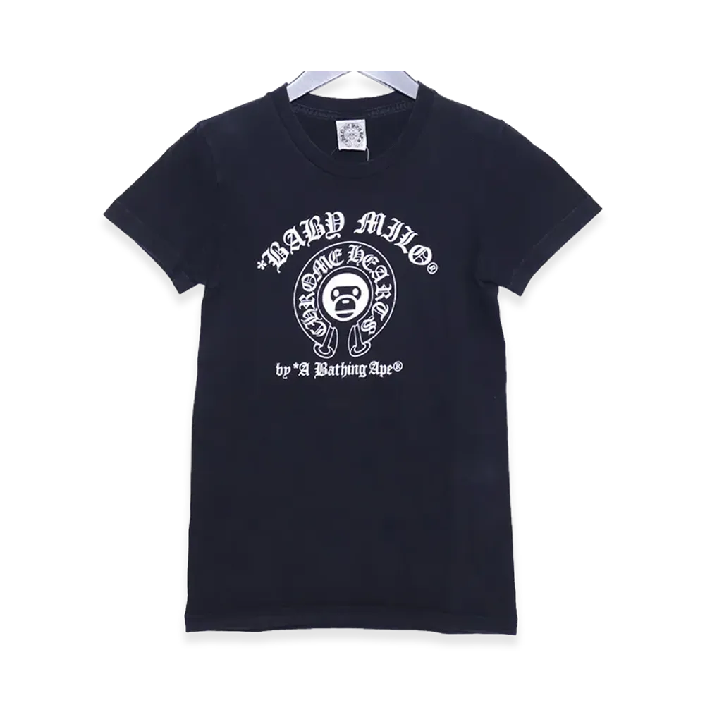 Chrome Hearts x A BATHING APE Baby Milo Horseshoe T-Shirt "Black"