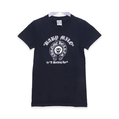 Chrome Hearts x A BATHING APE Baby Milo Horseshoe T-Shirt "Black"