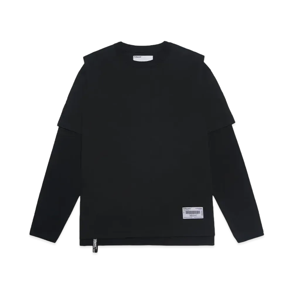 Poliquant THE SWITCHING LAYERED L/S TEE "BLACK"