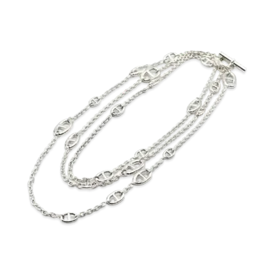Hermes Chaine D'ancre Farandole Necklace "Silver"
