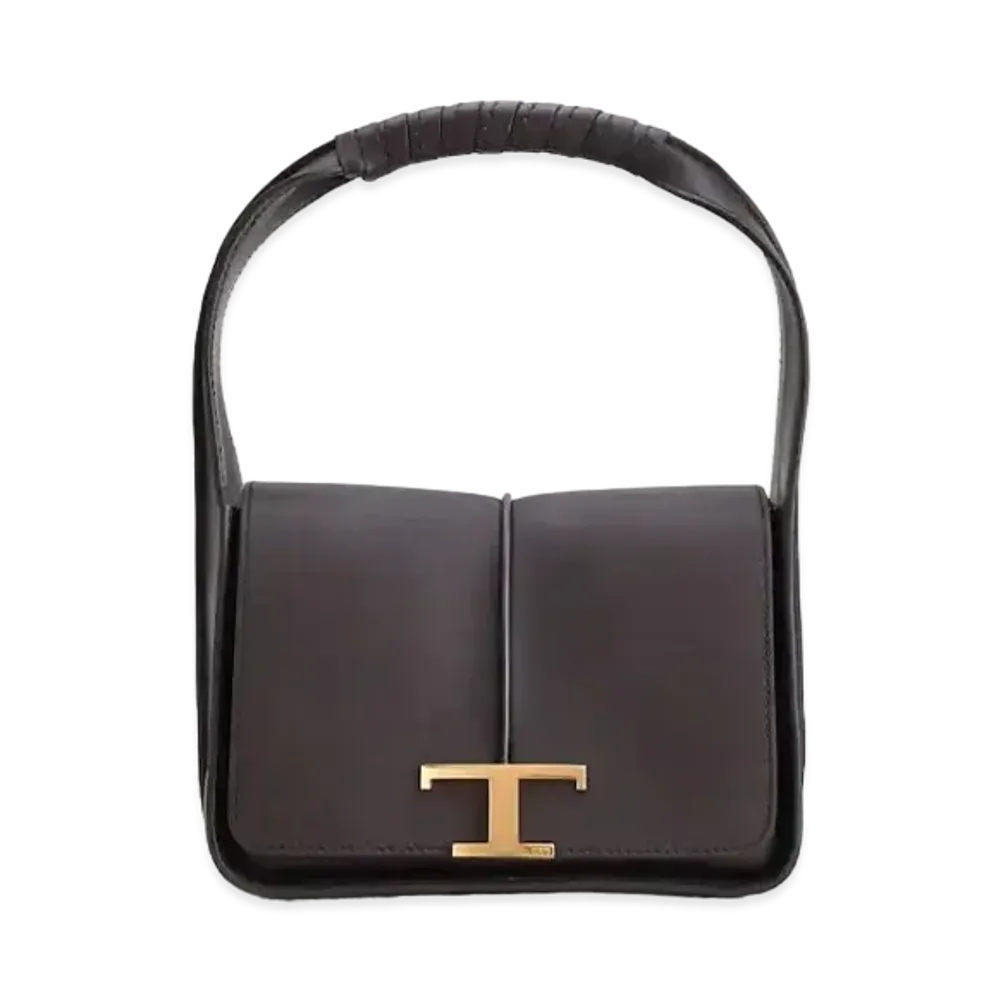 TOD'S Timeless Bag Mini In Leather "Brown/Burgundy"